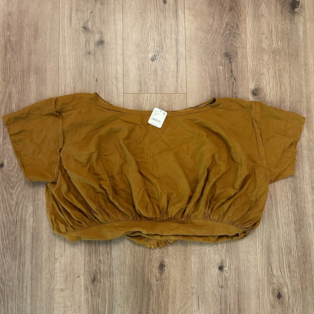 NWT! We The Free Spiced Pecan Crop Top